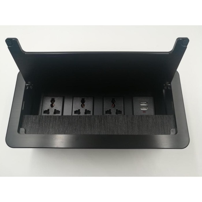 Flip Box Stop Kontak Grommet Penutup Lubang Kabel Eubiq