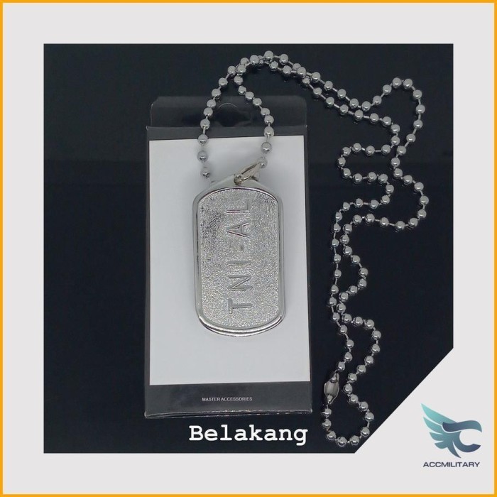 Kalung Tni Al Dog Tag Logo Tni Al Kalung Rantai