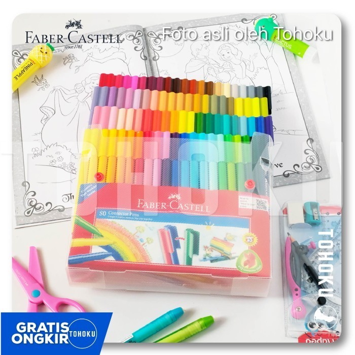 

Spidol 80 Warna - Faber Castell Connector Pen 80