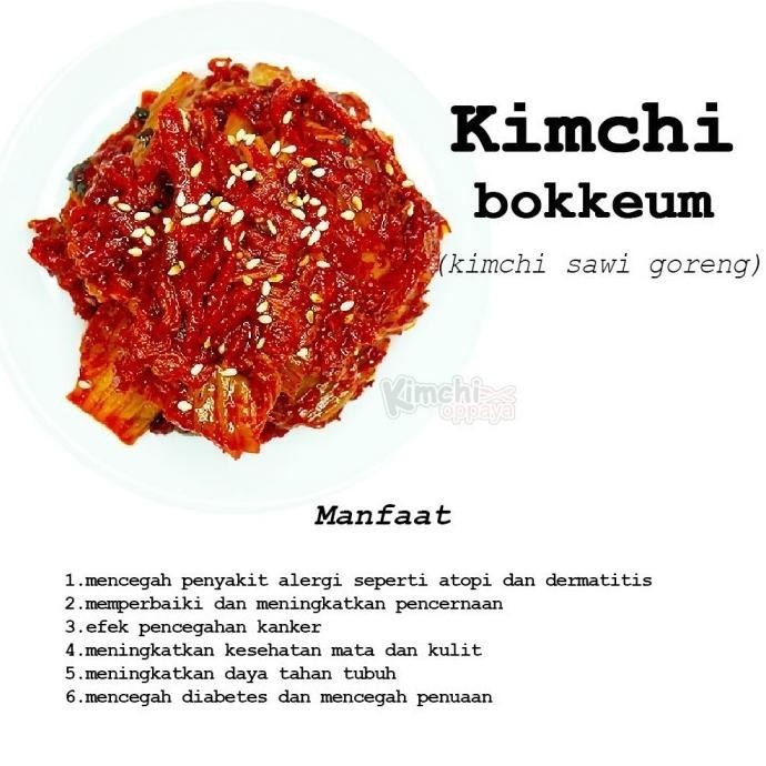 

Kimchi Bokkeum / /Stir-Fried Kimchi / Kimchi Goreng 500Gr
