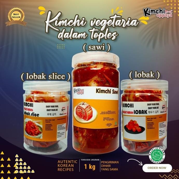 

Vegetarian Kimchi In Jar 1 Kg Korea Halal ( Jar )