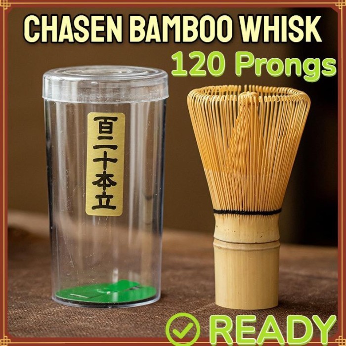 Chasen Bamboo 120 Prongs Whisk Pengaduk Matcha Bambu Original Matcha