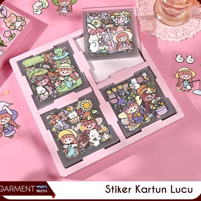 

Stiker Motif Kartun Korea Stiker Buku Diary Waterproof Handbook 2