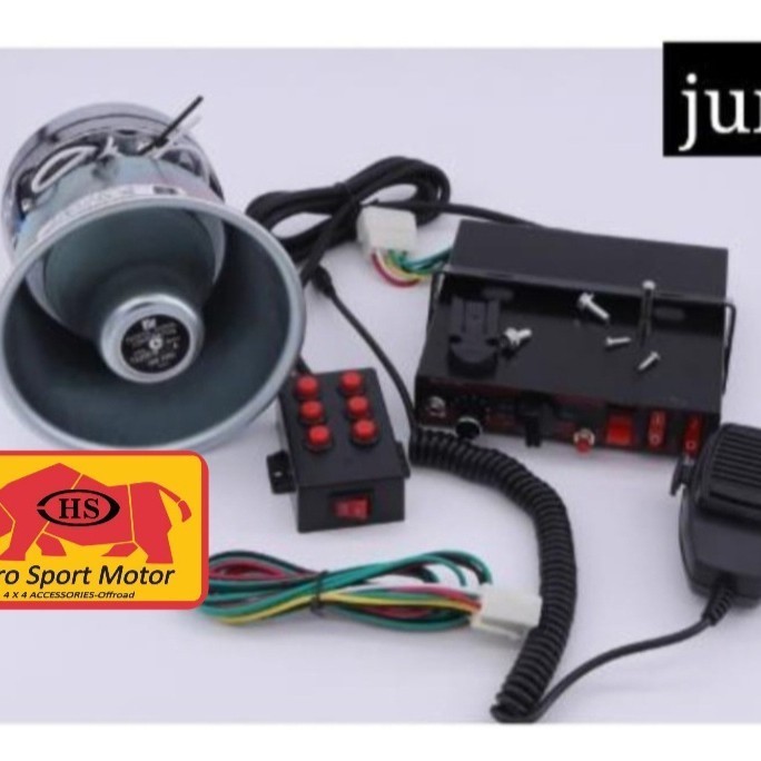 sirine model LANDUN komplit amplifier toa jumper  Hiro Motor