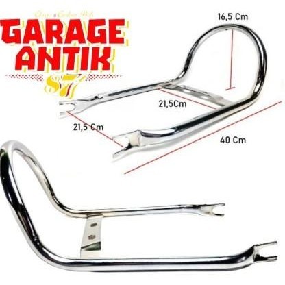 Behel belakang w175 rak bagasi kawasaki W175 chrome terlaris Premium