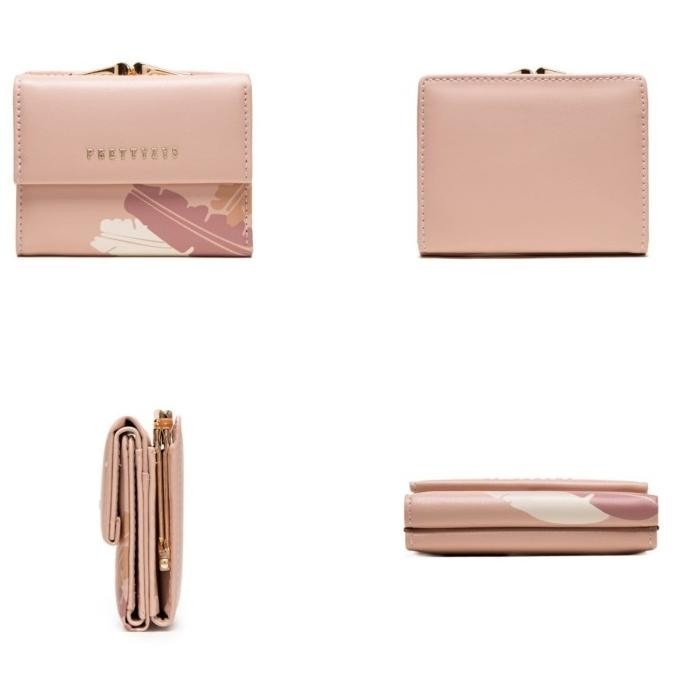 DOMPET LIPAT WANITA WA759P3 PRETTYZYS ORIGINAL FLANDRIA KULIT PINK