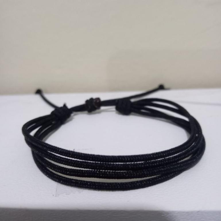 Gelang Tali Prusik Distro 4 Lapis Rangkap Simple Gelang Tangan Korea Pria Wanita Etnik
