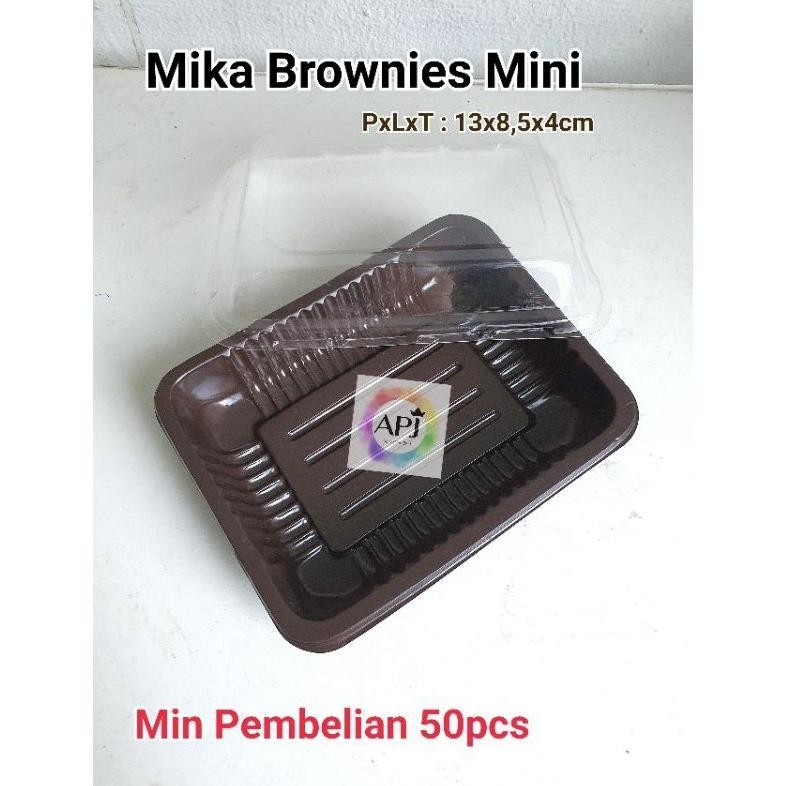 Stok Banyak Mika Brownies Mini / Tray Brownies Mini / Mika Bento Mini / Mika Kue Mini ||