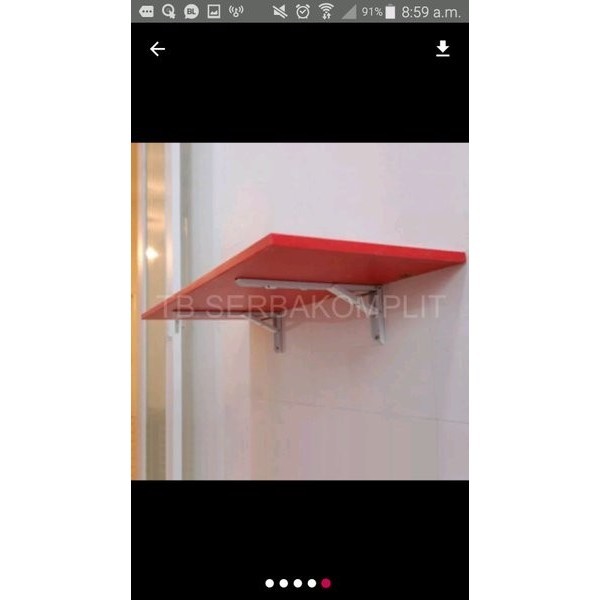 Far (Terbaik) Rak Siku Lipat 14In Folding Shelf Bracket Tembok Lipat Meja