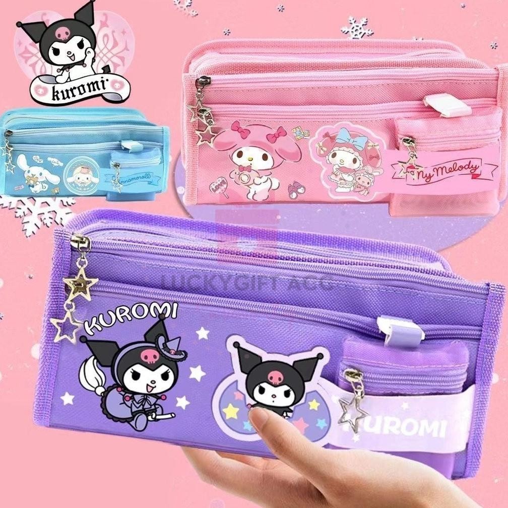 

WYNOLSHOP TEMPAT PENSIL ALA JEPANG MOTIF SANRIO/ PENSIL CASE 5 IN 1 JAPAN / KOTAK PENSIL cinnamoroll kuromi melody