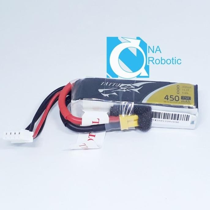 Baterai Lipo Tattu 450mAh 3S 75C XT30 11.1V
