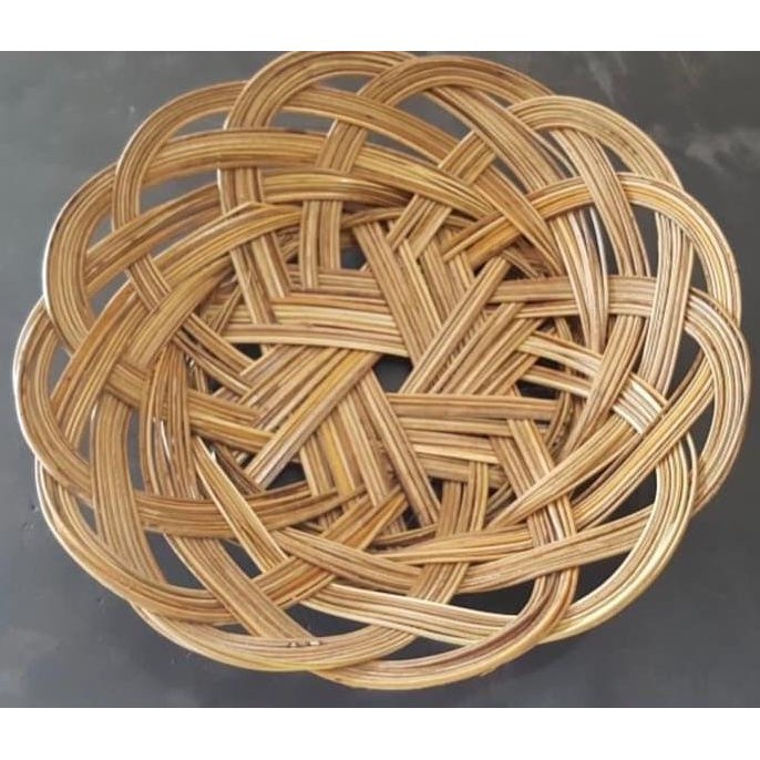 Piring Rotan / Piring Lidi / Piring Anyam Harga Grosir 25 pcs