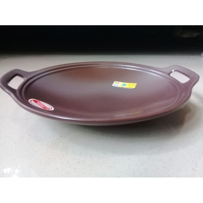 Piring Model Wajan 9" Coklat Melamine - Golden Dragon P9509A