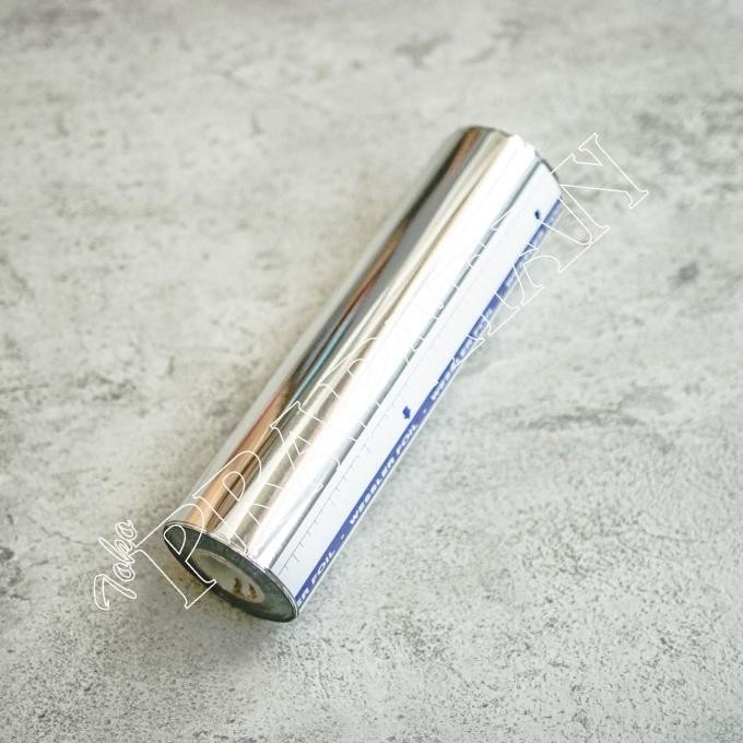Foil silver roll (prada silver / silver prada) besar