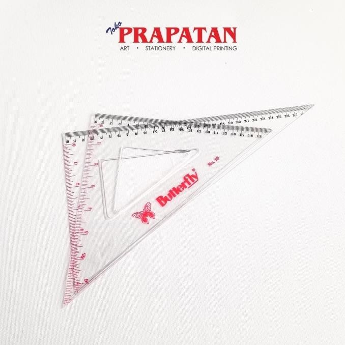 

Penggaris Segitiga Butterfly no 10 / Triangle Ruler