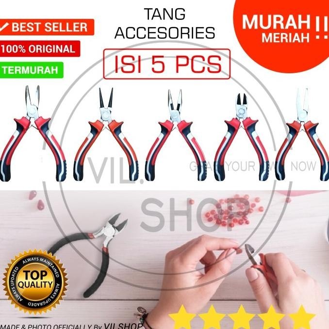1 SET TANG AKSESORIS JEWELRY PERHIASAN TANG MINI KECIL PENJEPIT MANIK