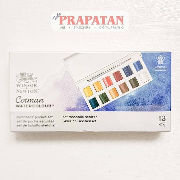 

Winsor Cotman Watercolor Set Sketchers Pocket Box | Cat Air Set