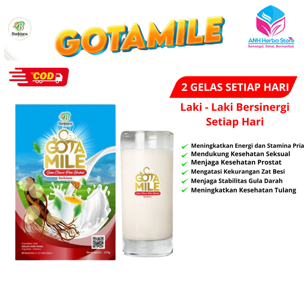 

GOTAMILE Susu Etawa Plus Ginseng Gula Aren Madu Daun Kelor Meningkatkan Kekuatan PRIA