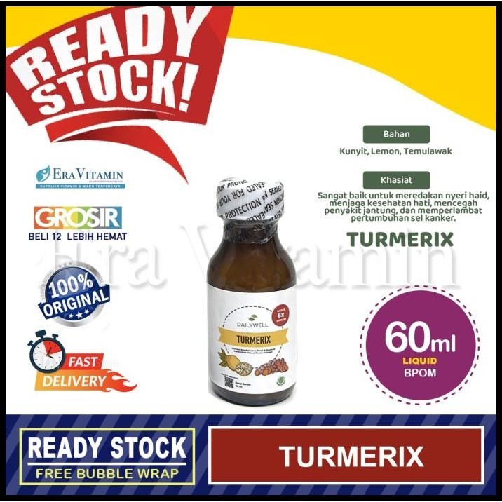 

Dailywell Turmerix (Lemon, Kunyit Dan Temulawak) 60Ml 325Ml