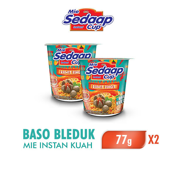 

Sedaap Mie Instan Cup Baso Bleduk 77 gr x2