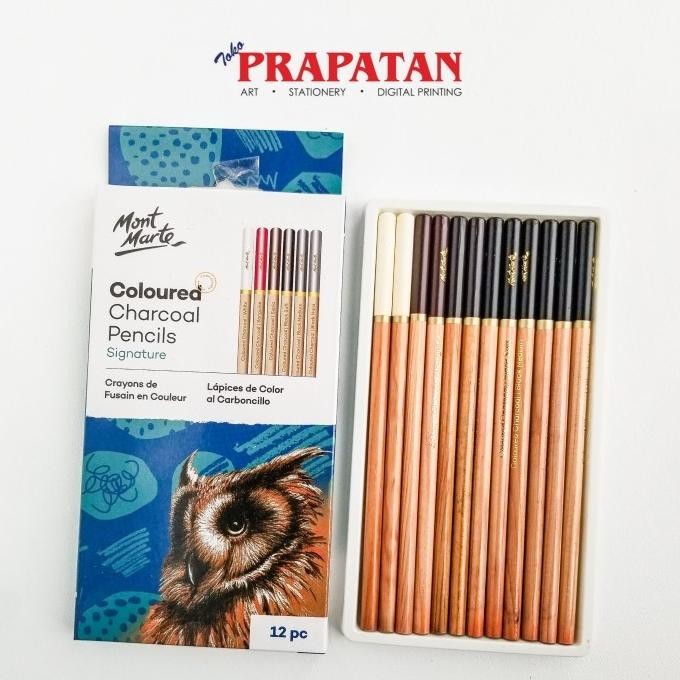 

Mont Marte Coloured Charcoal Pencils 12pc MPN0042