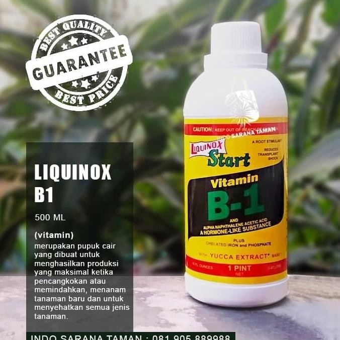 Pupuk Vitamin B1 LIQUINOX Pupuk Tanaman Untuk Anti Stres Semua Tanaman
