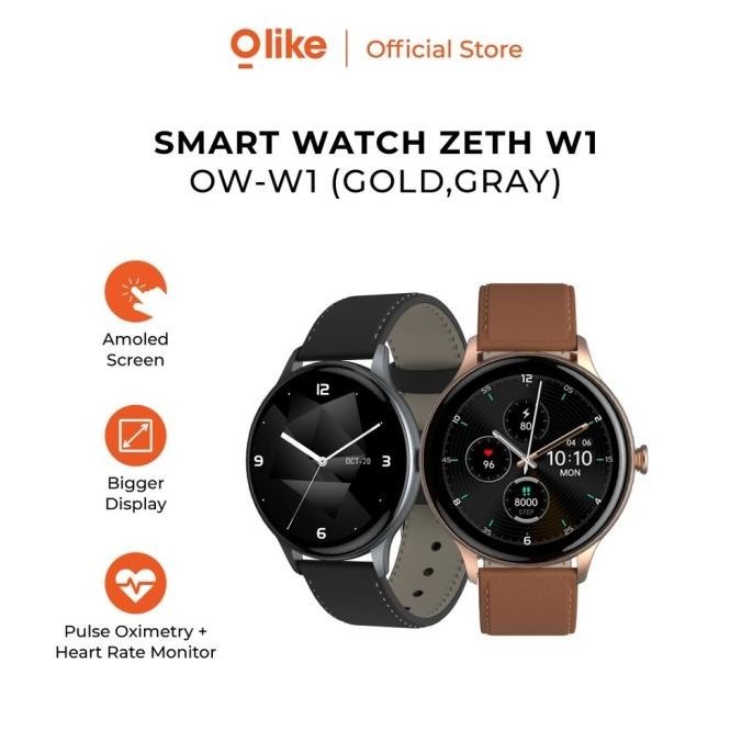 Olike Smartwatch Zeth W1 Jam Tangan Pintar Amoled