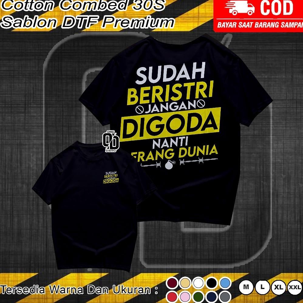 Promo Baju Kaos Couple Sudah Beristri & Sudah Bersuami T-Shirt Premium