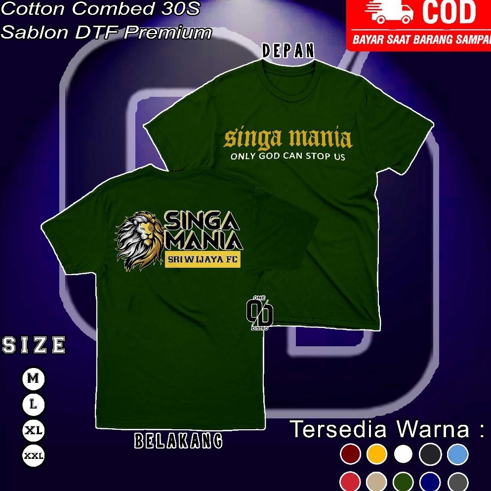 Promo Baju Kaos Distro Singa Mania Sriwijaya Fc