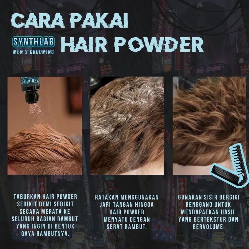 Hair Powder Clay Pomade Bubuk Synthlab 10 Gram Gratis Ongkir