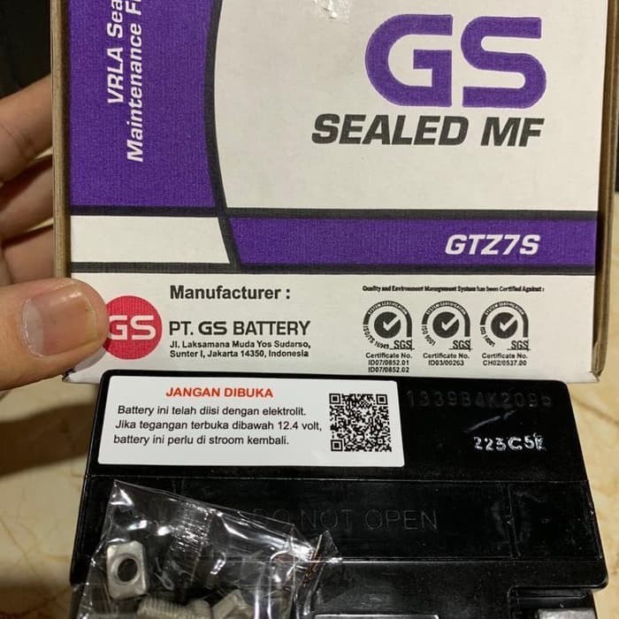 Aki Original Motor Satria Fu 150 Gs Astra Gtz7S Mf Aki Kering