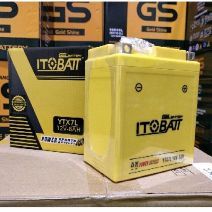Aki Accu Motor Honda Cbr250 Cbr150 Cb150R Crf150 Itobatt Ytx7L 12V 8Ah