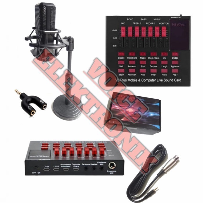 

Paket Soundd V8+ Mic Conr LGT 240