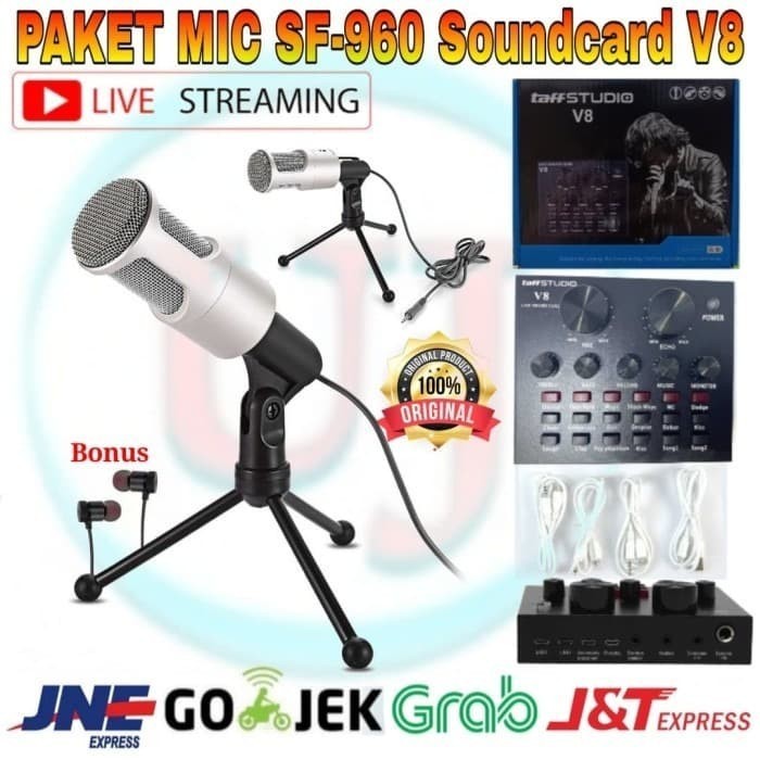 

Paket Hemat Mic SF-960 Soundd Mixer V8 Rekaman