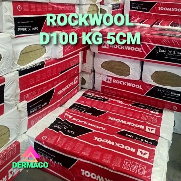 ROCKWOOL D100 KG 5CM / BUSA PEREDAM SUARA ROCKWOOL