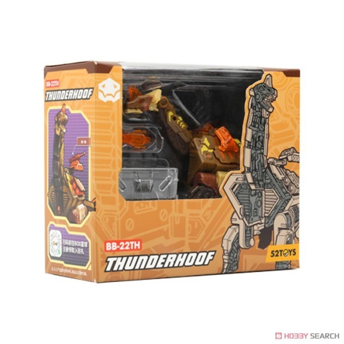 52Toys Beastbox Bb-22Th Thunderhoof Action Figure Dinosaurus Beast Box