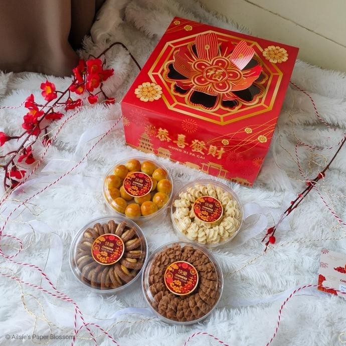 

Hampers Cny - Parcel Imlek Bunga Isi 4 Kue Kering Gemita.Shopstore