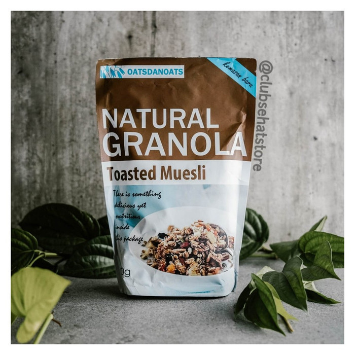 

Terlaris OATSDANOATS, GRANOLA TOASTED MUESLI, 500GR SALE