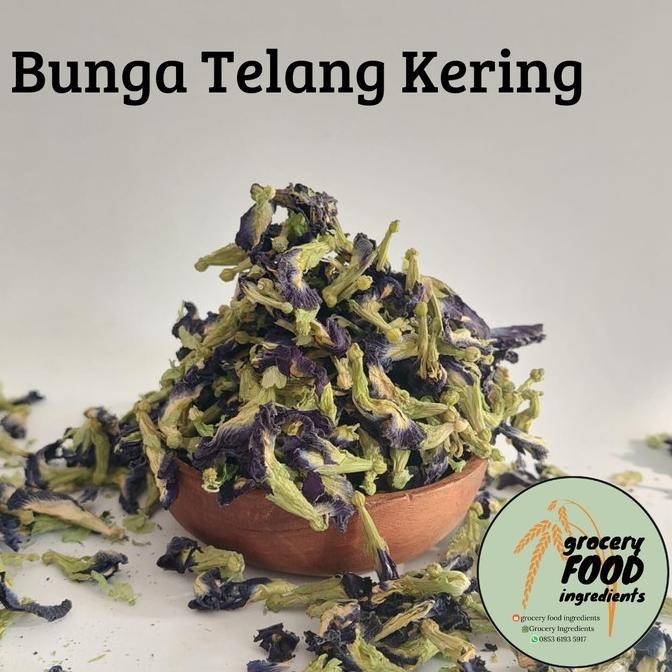 

Bunga Telang Kering 1Kg/ Batterfly Pea Tea Organik/ Teh Bunga Telang Gemita.Shopstore
