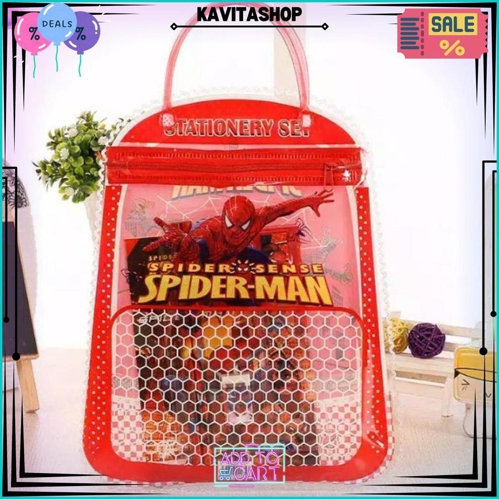 

Stationery Set 6 In 1 Free Bag Alat Tulis Anak Sekolah Buku Pulpen Penghapus Pengaris Import Promo