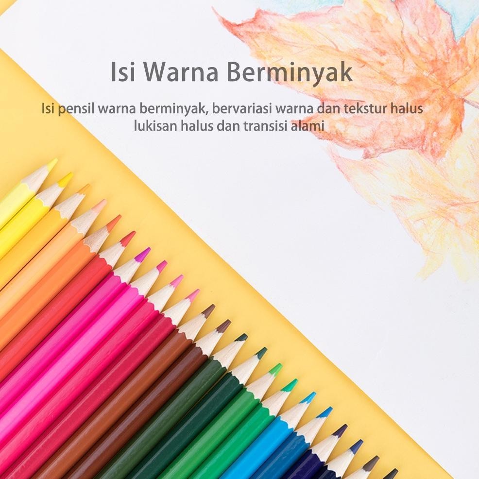 

Deli Pensil Warna 12/24/36C Warna Cerah, Bentuk Hexagonal 7016 7018 7019 Sale