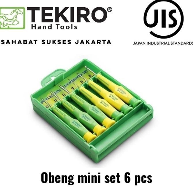 Tekiro Obeng Set 6 Pcs / Obeng Kecil