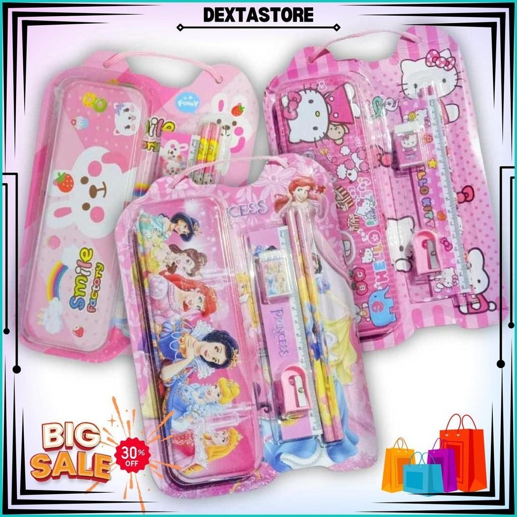 

Osm Jkt S6139 Set Alat Tulis 6 In 1 / Stationery Set Souvenir Anak / Paket Alat Tulis Sekolah / Fancy Set Anak Motif Karakter Lucu Promo
