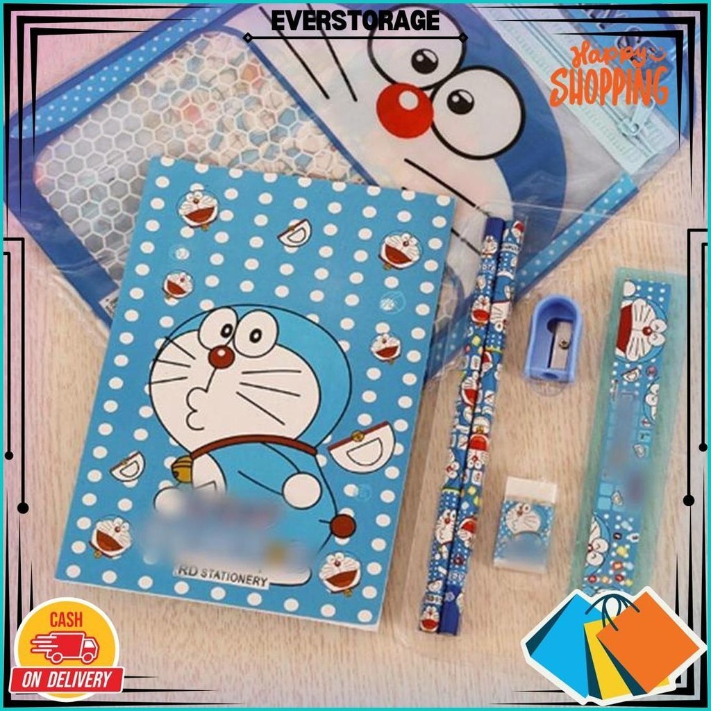 

Kiddikiddo Set Alat Tulis Sekolah/ Stationery Set Tas / 7In1 Alat Tulis Set Tas / Paket Alat Tulis Best Seller