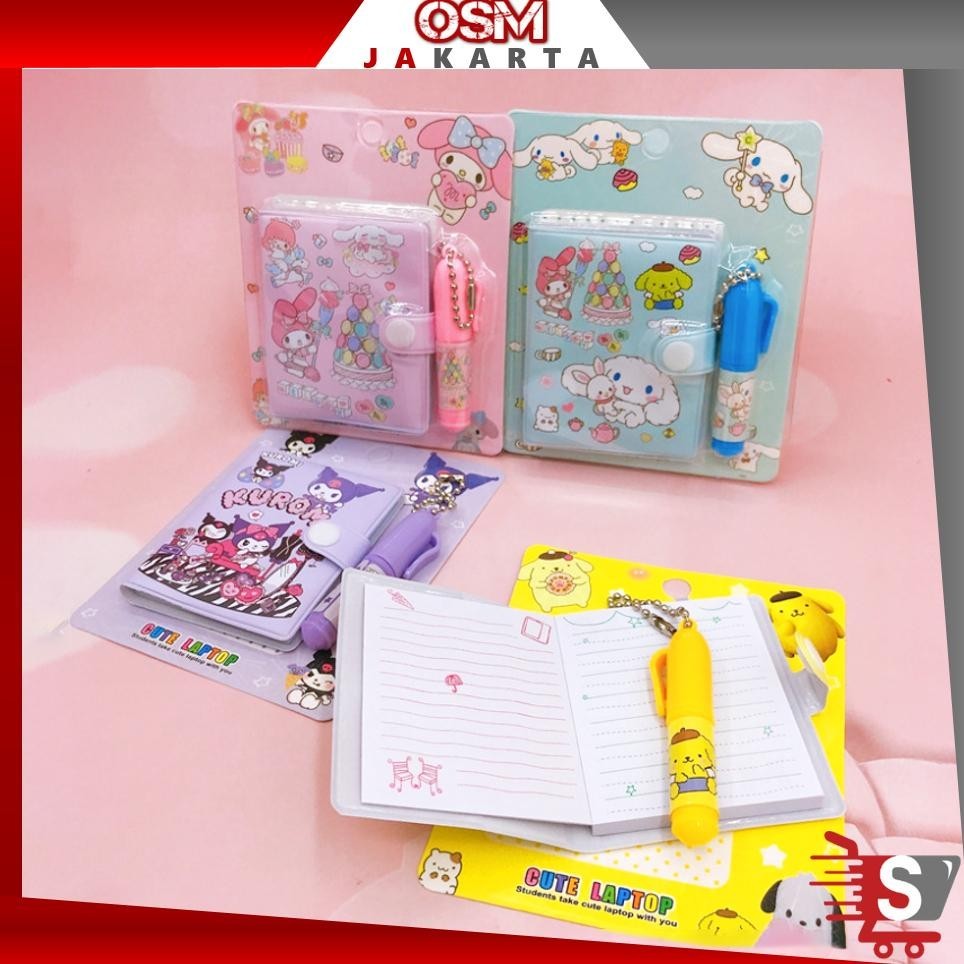 

Osm Jkt S6146 Buku Diary Kancing Sanrio / Cute Mini Note Book 2 In 1 / Set Memo Diary Motif Sanrio / Mini Klip Note Book And Pen Sale