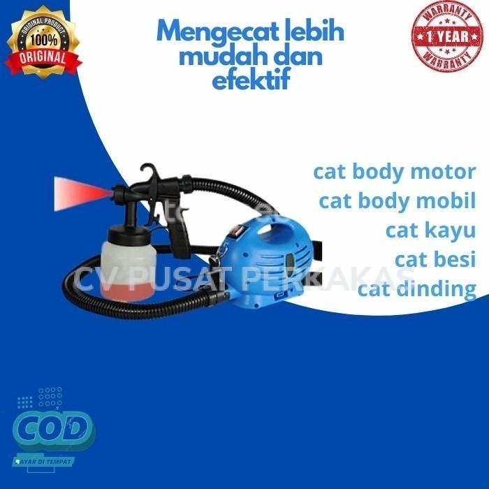 Kompresor Cat Mini Listrik Paint Zoom Spray Gun Alat Cat Semprot Elekt