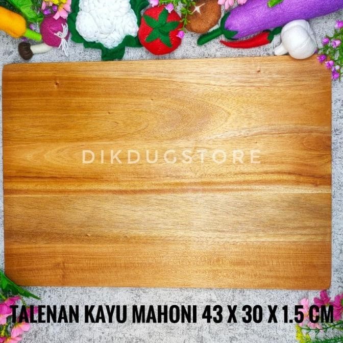 Talenan Kayu Mahoni Besar - Alas Adonan - Cutting Board - Pastry Board