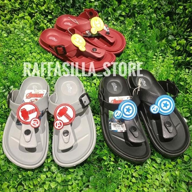 Sandal Zandilac Marvel Avengers Anak Tanggung Cowok Jepit Klasik Laki