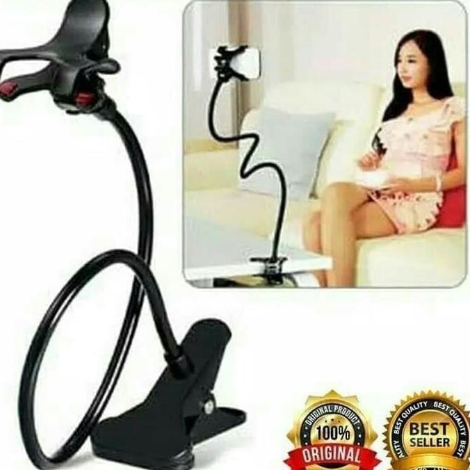 Lazy Pod HP Dudukan HP Model Jepit Dudukan HP Di Meja Holder HP Meja