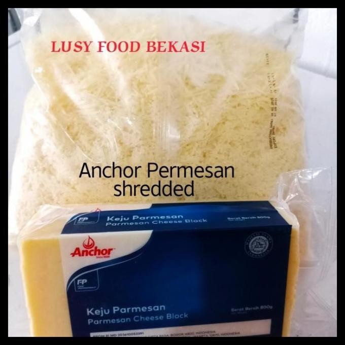 

Diskon Keju Permesan Anchor Permesan Shredded/Parut Halal Gosend Only h56m